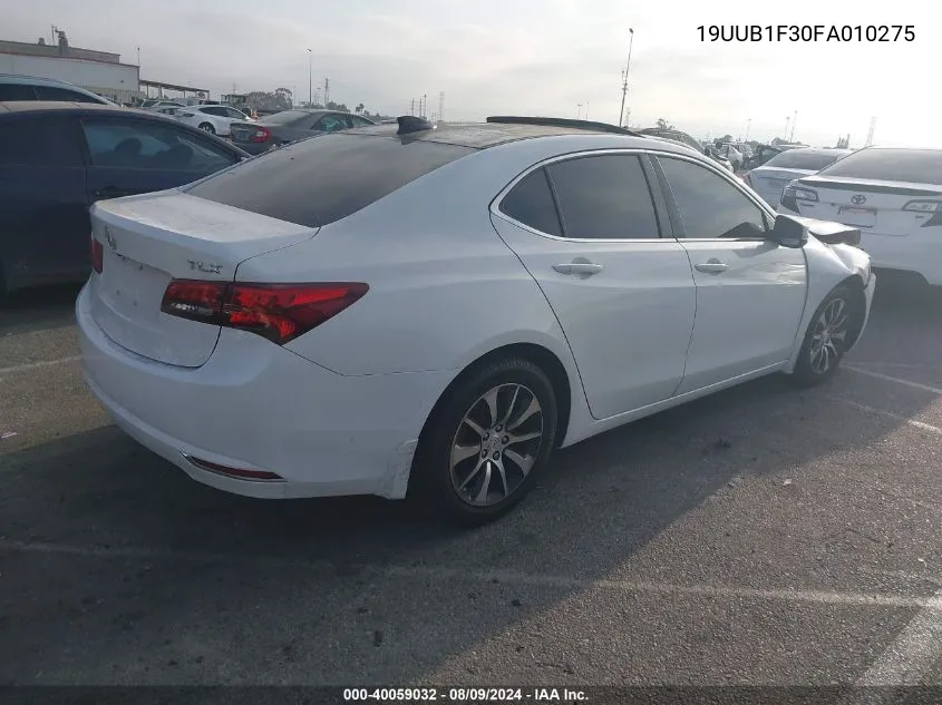 2015 Acura Tlx VIN: 19UUB1F30FA010275 Lot: 40059032