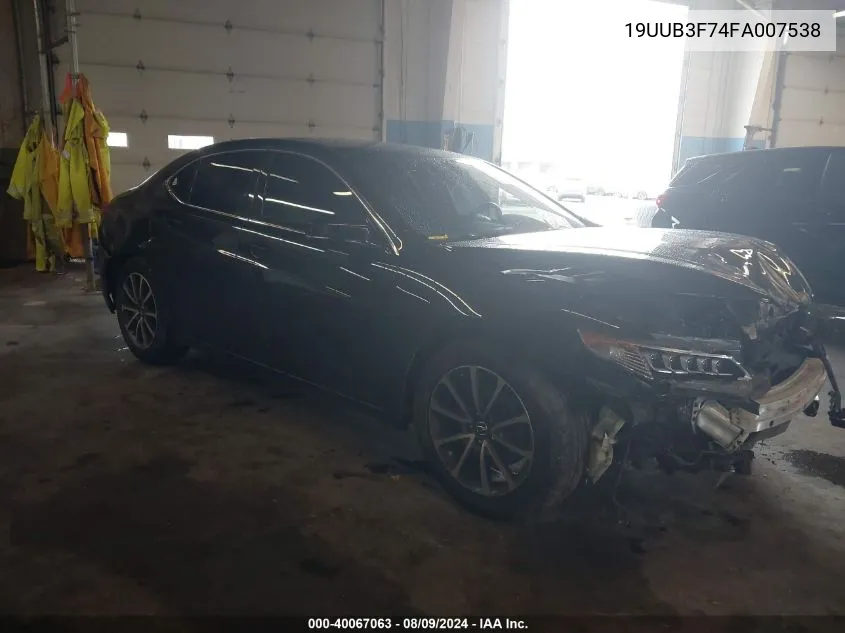 19UUB3F74FA007538 2015 Acura Tlx V6 Advance