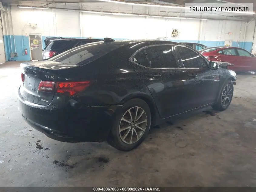 19UUB3F74FA007538 2015 Acura Tlx V6 Advance