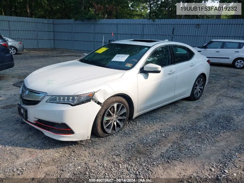 2015 Acura Tlx Tech VIN: 19UUB1F53FA019232 Lot: 40073627