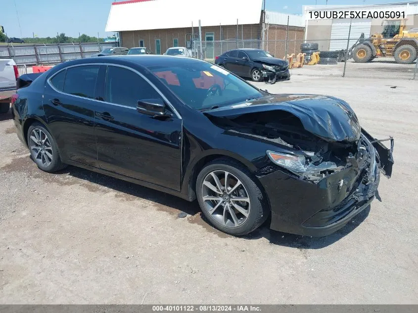 2015 Acura Tlx V6 Tech VIN: 19UUB2F5XFA005091 Lot: 40101122