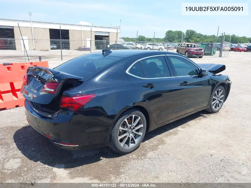 2015 Acura Tlx V6 Tech VIN: 19UUB2F5XFA005091 Lot: 40101122