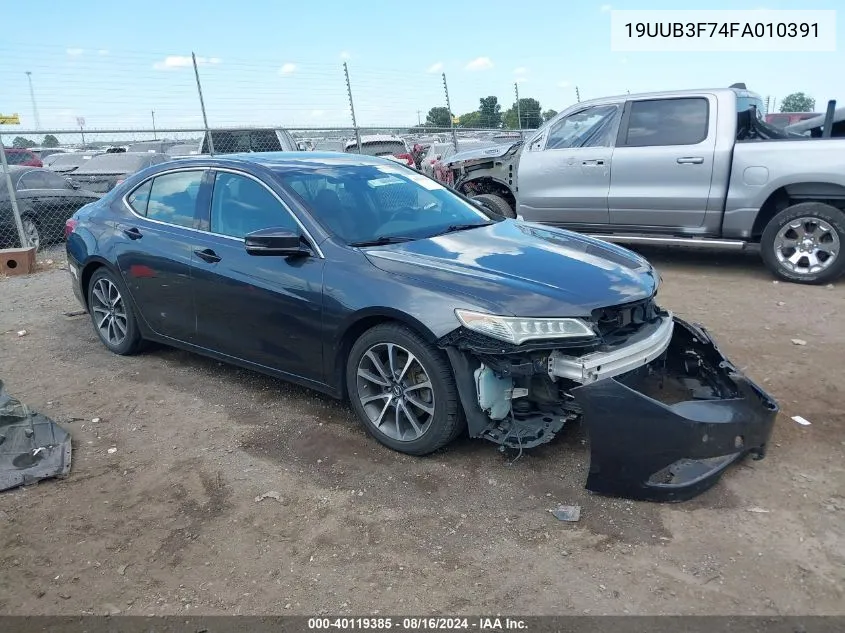 2015 Acura Tlx V6 Advance VIN: 19UUB3F74FA010391 Lot: 40119385