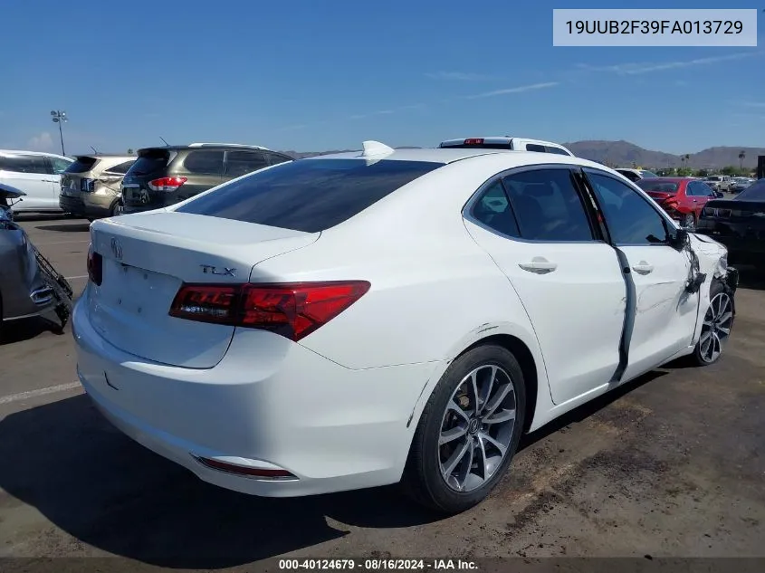 2015 Acura Tlx V6 VIN: 19UUB2F39FA013729 Lot: 40124679