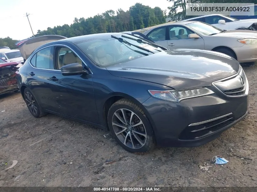 2015 Acura Tlx Tech VIN: 19UUB3F53FA004922 Lot: 40147708