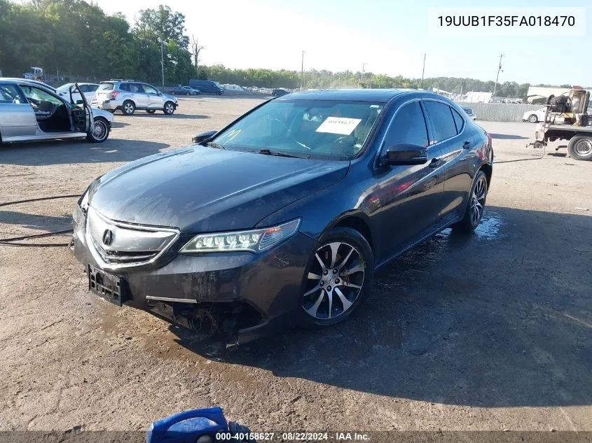 2015 Acura Tlx VIN: 19UUB1F35FA018470 Lot: 40158627