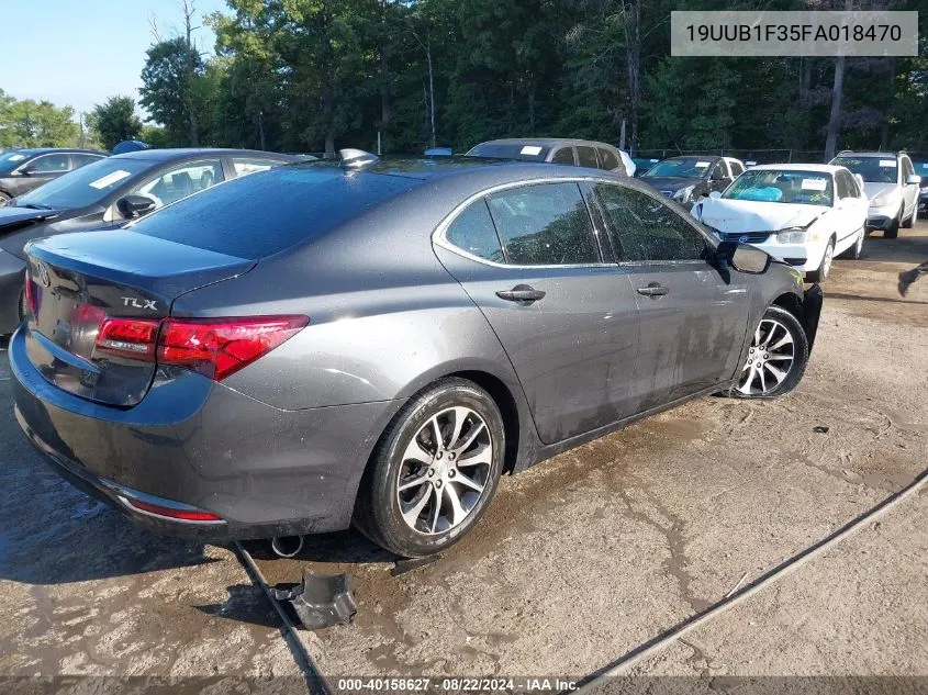 2015 Acura Tlx VIN: 19UUB1F35FA018470 Lot: 40158627