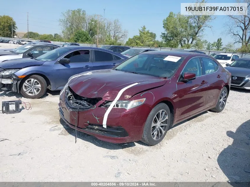 2015 Acura Tlx VIN: 19UUB1F39FA017015 Lot: 40204556