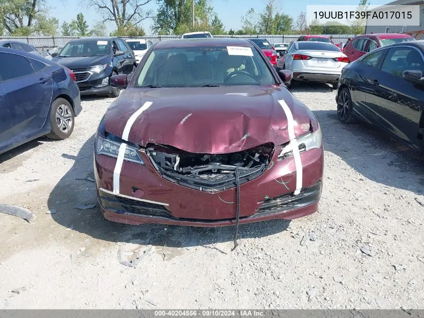 2015 Acura Tlx VIN: 19UUB1F39FA017015 Lot: 40204556