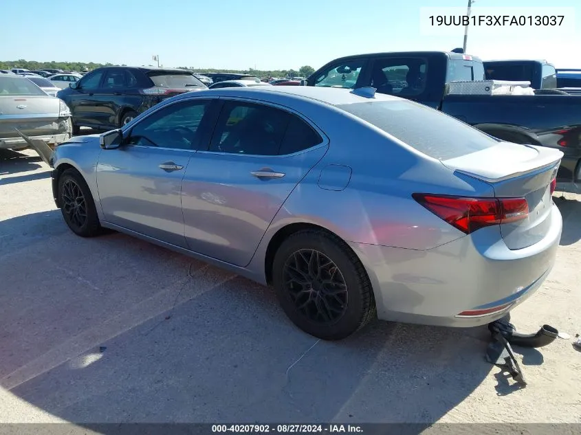 2015 Acura Tlx VIN: 19UUB1F3XFA013037 Lot: 40207902