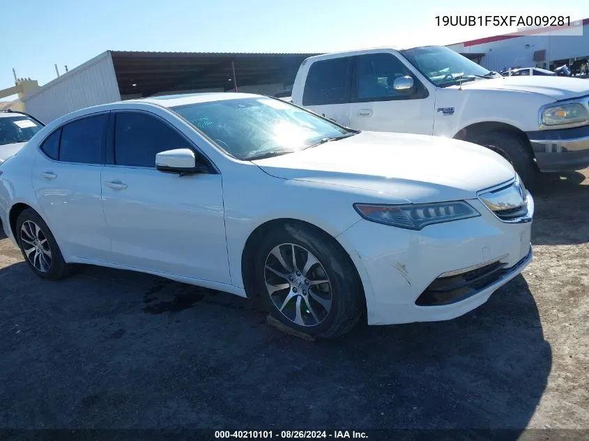 2015 Acura Tlx Tech VIN: 19UUB1F5XFA009281 Lot: 40210101