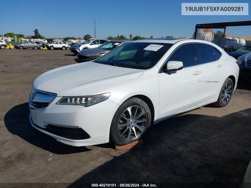 2015 Acura Tlx Tech VIN: 19UUB1F5XFA009281 Lot: 40210101