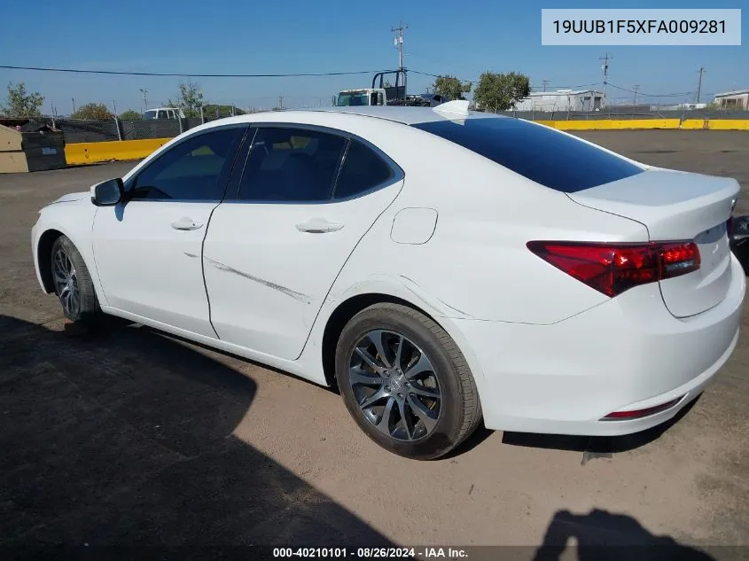 2015 Acura Tlx Tech VIN: 19UUB1F5XFA009281 Lot: 40210101