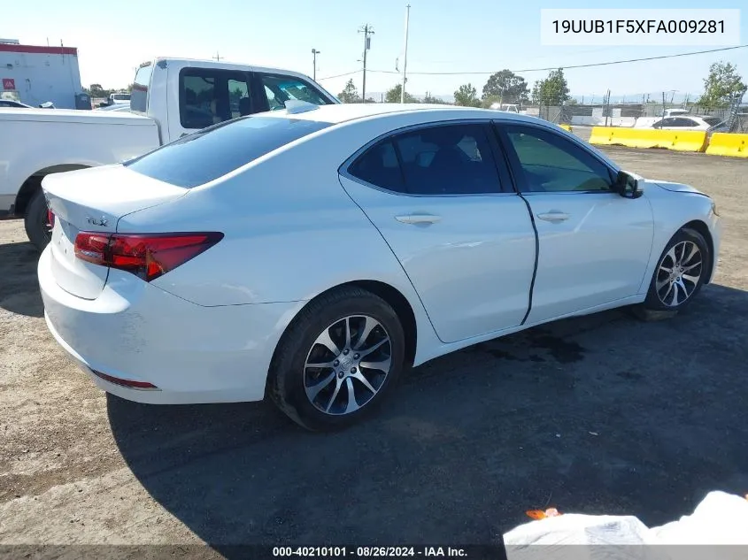 2015 Acura Tlx Tech VIN: 19UUB1F5XFA009281 Lot: 40210101