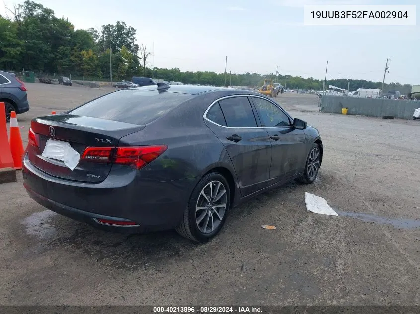 2015 Acura Tlx V6 Tech VIN: 19UUB3F52FA002904 Lot: 40213896