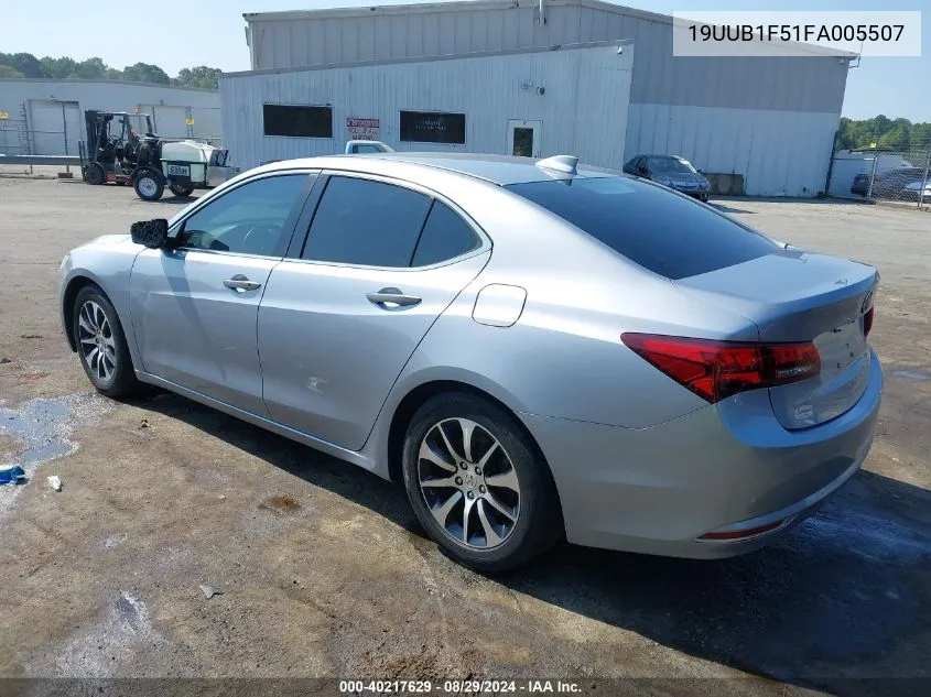 2015 Acura Tlx Tech VIN: 19UUB1F51FA005507 Lot: 40217629