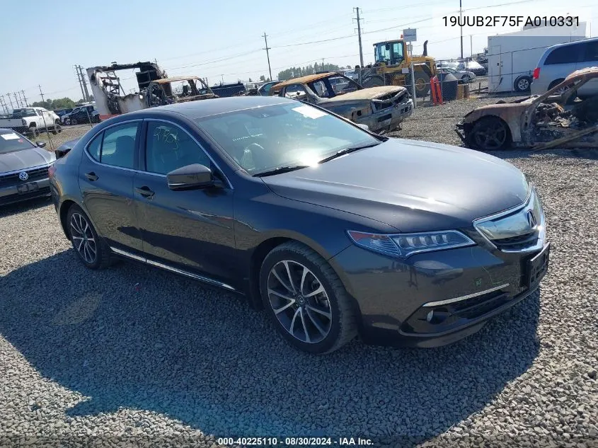 2015 Acura Tlx V6 Advance VIN: 19UUB2F75FA010331 Lot: 40225110