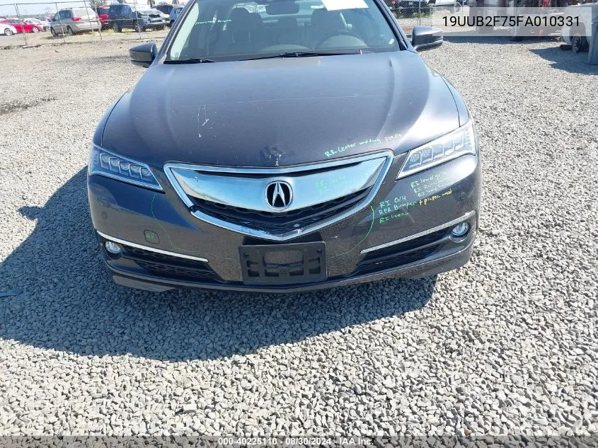 2015 Acura Tlx V6 Advance VIN: 19UUB2F75FA010331 Lot: 40225110