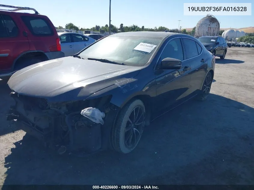 2015 Acura Tlx V6 VIN: 19UUB2F36FA016328 Lot: 40226600