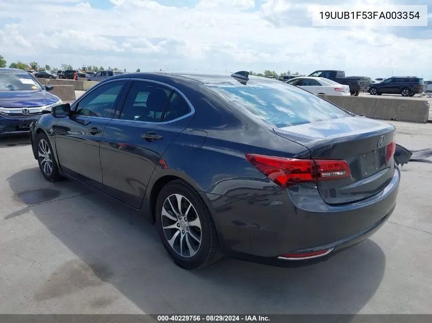 19UUB1F53FA003354 2015 Acura Tlx Tech