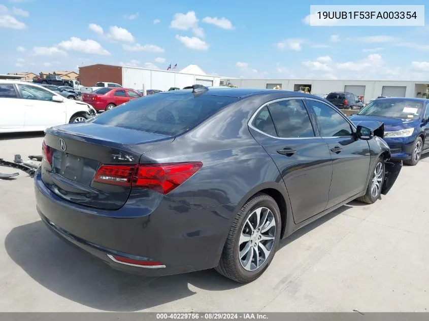 19UUB1F53FA003354 2015 Acura Tlx Tech