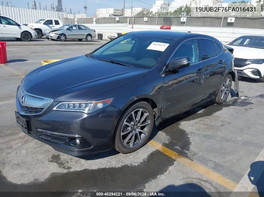 2015 Acura Tlx V6 Advance VIN: 19UUB2F76FA016431 Lot: 40294221