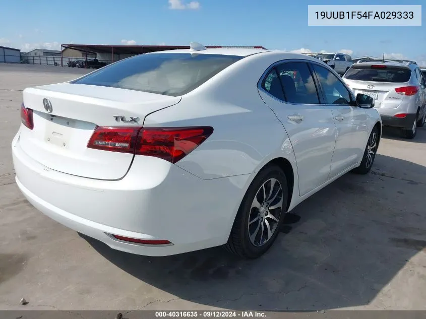 2015 Acura Tlx Tech VIN: 19UUB1F54FA029333 Lot: 40316635