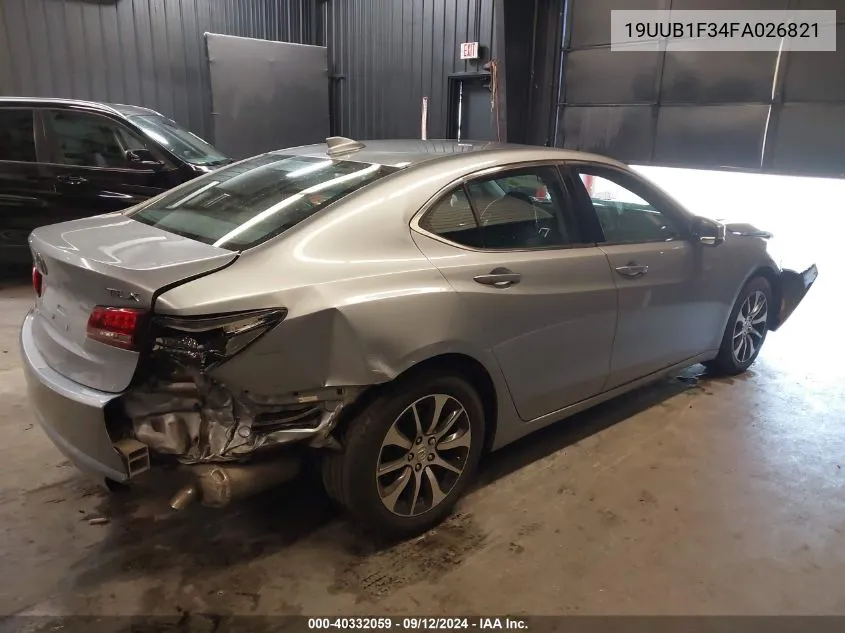 19UUB1F34FA026821 2015 Acura Tlx