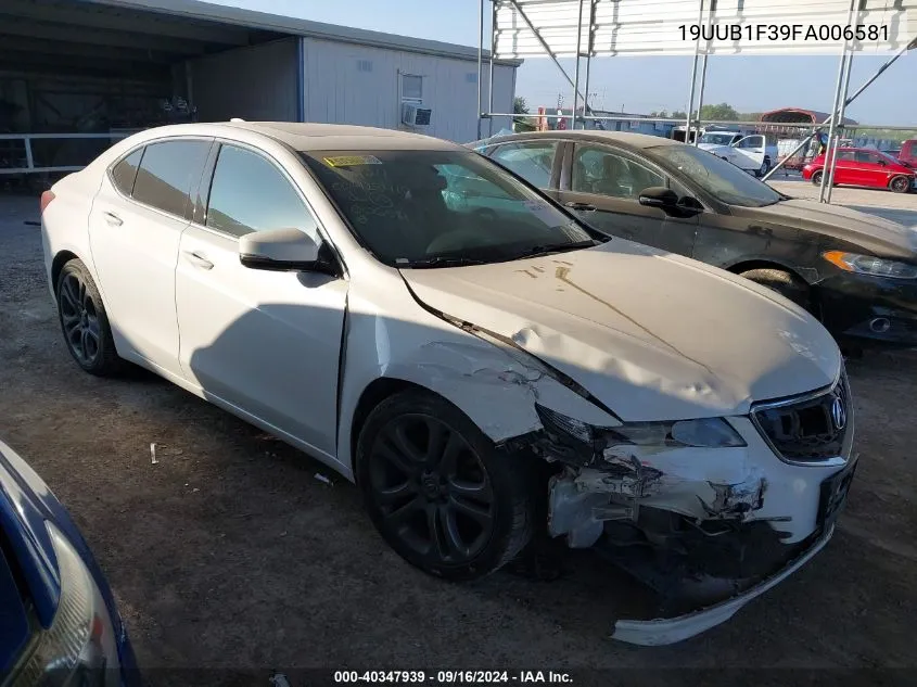 2015 Acura Tlx VIN: 19UUB1F39FA006581 Lot: 40347939