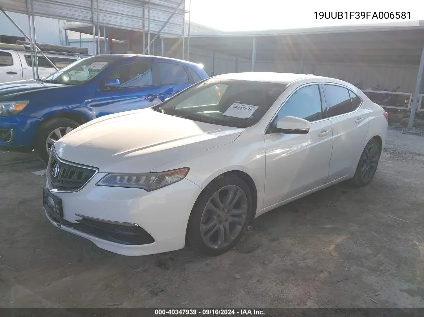 2015 Acura Tlx VIN: 19UUB1F39FA006581 Lot: 40347939