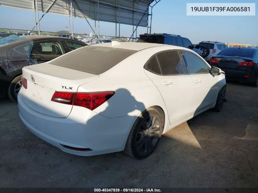 19UUB1F39FA006581 2015 Acura Tlx