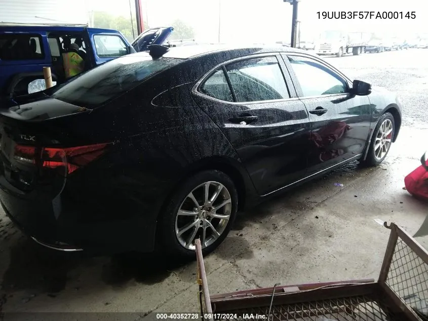 2015 Acura Tlx V6 Tech VIN: 19UUB3F57FA000145 Lot: 40352728