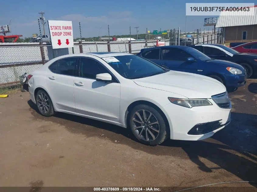 2015 Acura Tlx V6 Advance VIN: 19UUB3F75FA006463 Lot: 40378609