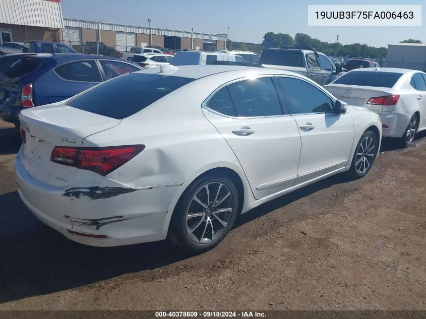 2015 Acura Tlx V6 Advance VIN: 19UUB3F75FA006463 Lot: 40378609