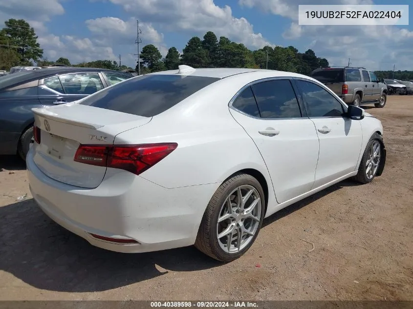 2015 Acura Tlx V6 Tech VIN: 19UUB2F52FA022404 Lot: 40389598