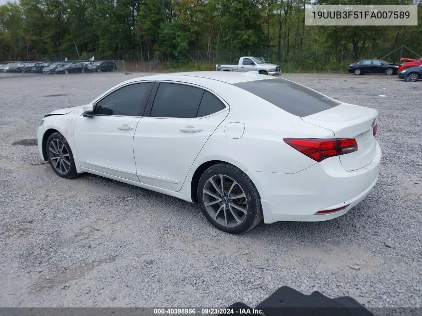 2015 Acura Tlx V6 Tech VIN: 19UUB3F51FA007589 Lot: 40398956