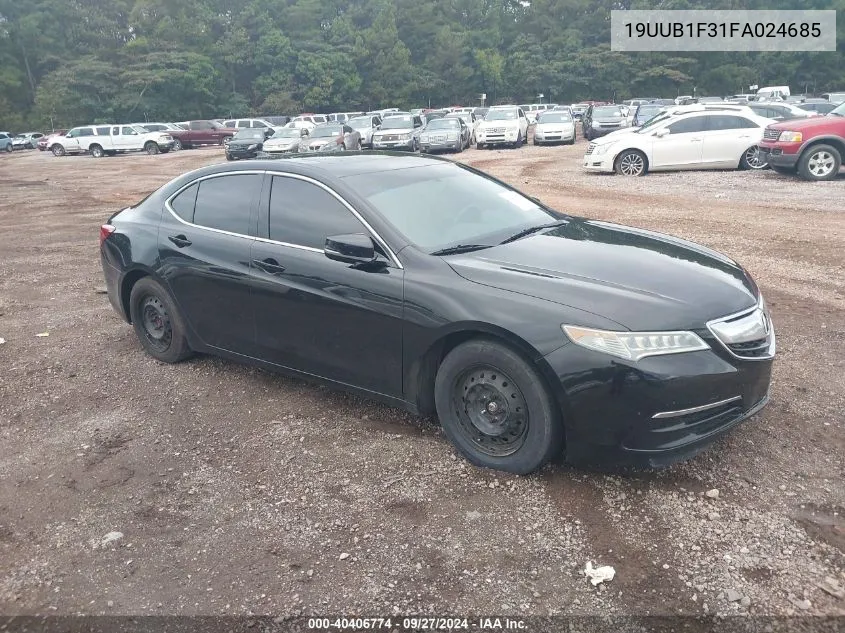 2015 Acura Tlx VIN: 19UUB1F31FA024685 Lot: 40406774