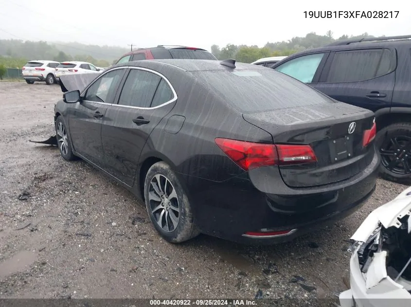 2015 Acura Tlx VIN: 19UUB1F3XFA028217 Lot: 40420922