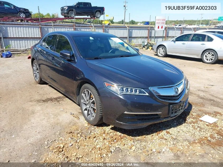 2015 Acura Tlx Tech VIN: 19UUB3F59FA002303 Lot: 40437493