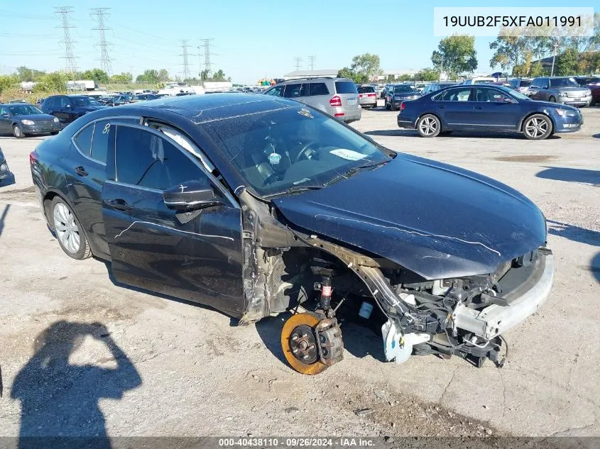 2015 Acura Tlx V6 Tech VIN: 19UUB2F5XFA011991 Lot: 40438110