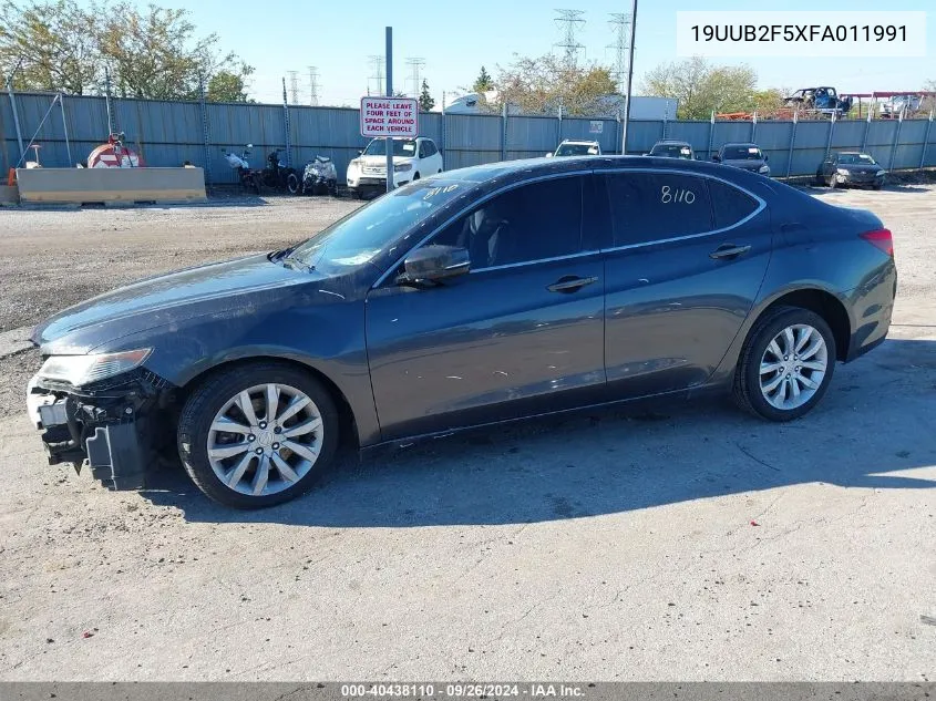 2015 Acura Tlx V6 Tech VIN: 19UUB2F5XFA011991 Lot: 40438110