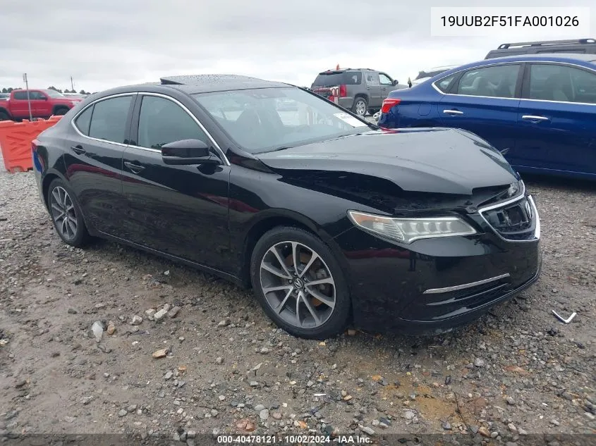 2015 Acura Tlx V6 Tech VIN: 19UUB2F51FA001026 Lot: 40478121