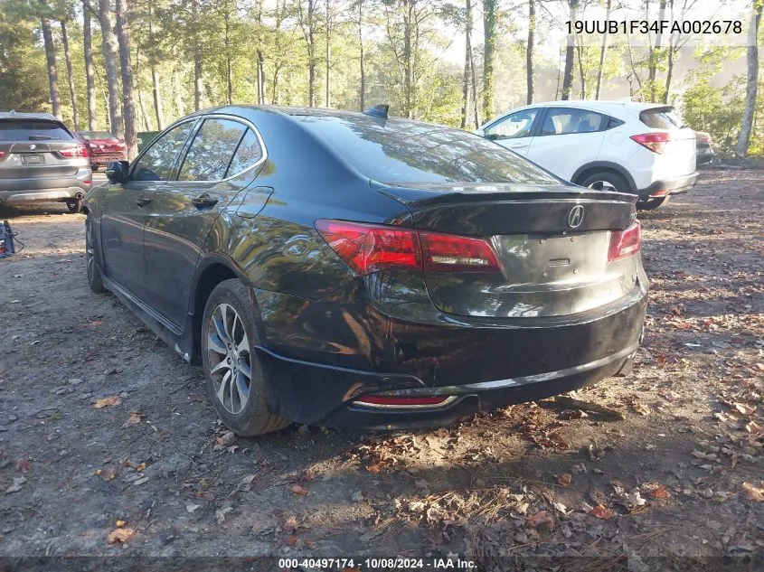 2015 Acura Tlx VIN: 19UUB1F34FA002678 Lot: 40497174