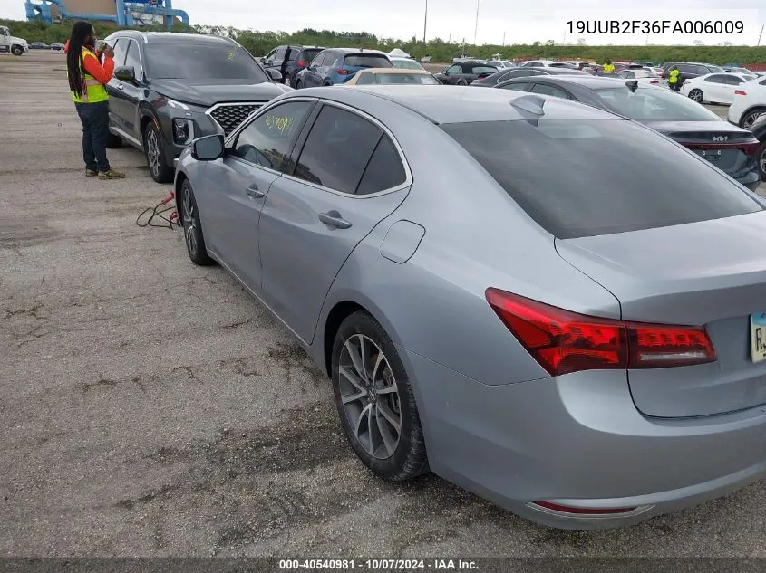 2015 Acura Tlx V6 VIN: 19UUB2F36FA006009 Lot: 40540981