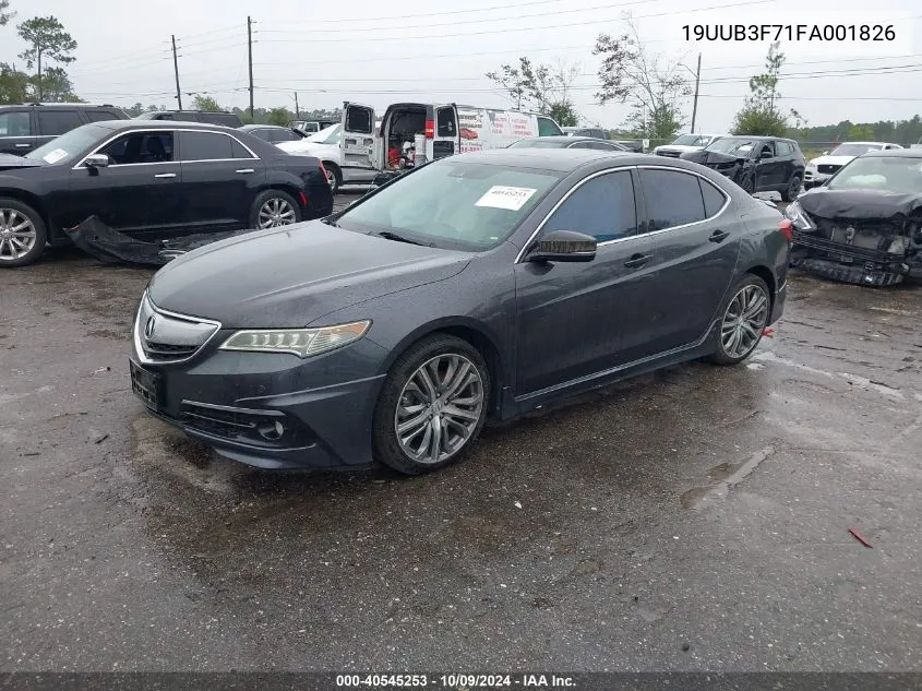 2015 Acura Tlx Advance VIN: 19UUB3F71FA001826 Lot: 40545253