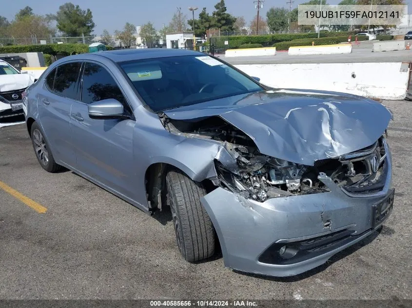 2015 Acura Tlx Tech VIN: 19UUB1F59FA012141 Lot: 40585656