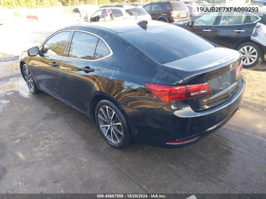 2015 Acura Tlx V6 Advance VIN: 19UUB2F7XFA003293 Lot: 40667559