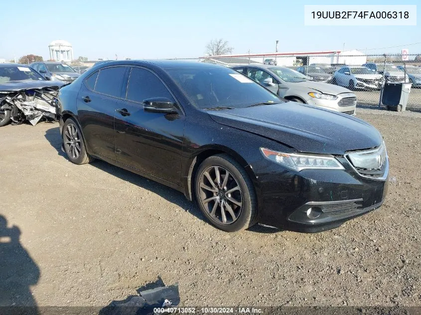 2015 Acura Tlx V6 Advance VIN: 19UUB2F74FA006318 Lot: 40713052