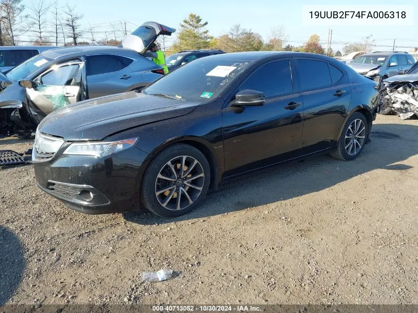 2015 Acura Tlx V6 Advance VIN: 19UUB2F74FA006318 Lot: 40713052