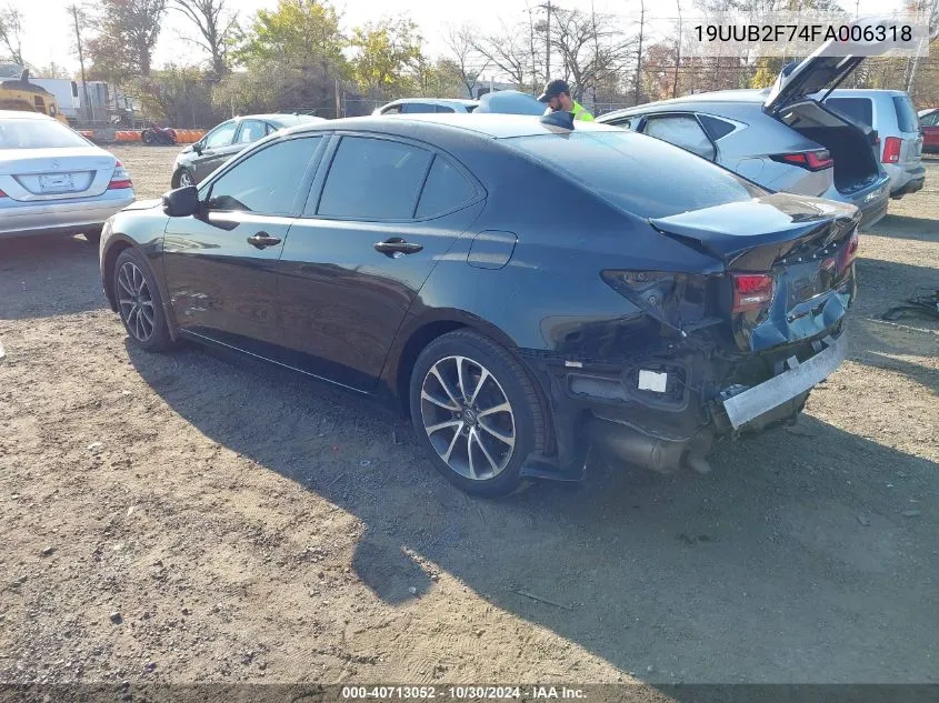 2015 Acura Tlx V6 Advance VIN: 19UUB2F74FA006318 Lot: 40713052